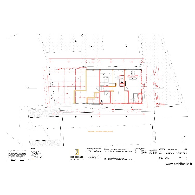 Plan combles. Plan de 0 pièce et 0 m2