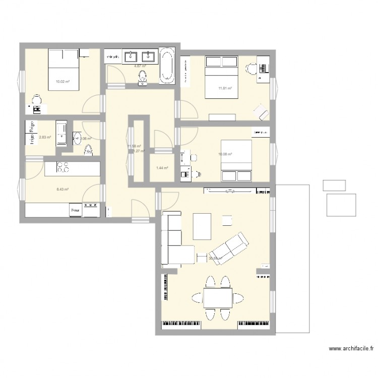 Appartement Arcueil. Plan de 0 pièce et 0 m2