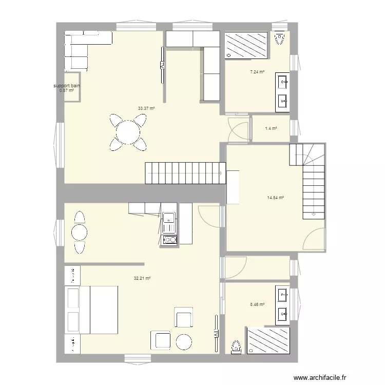 K ET N 2  nic mag 1etage. Plan de 