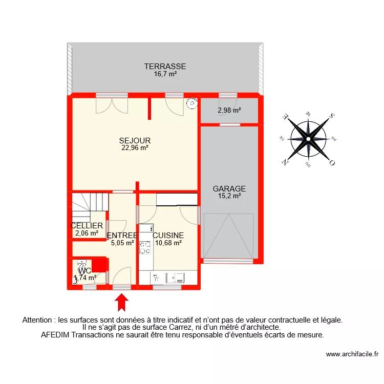 BI 9478 RDC. Plan de 