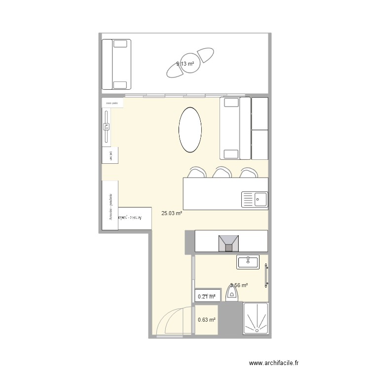 Plan F1 YD. Plan de 0 pièce et 0 m2