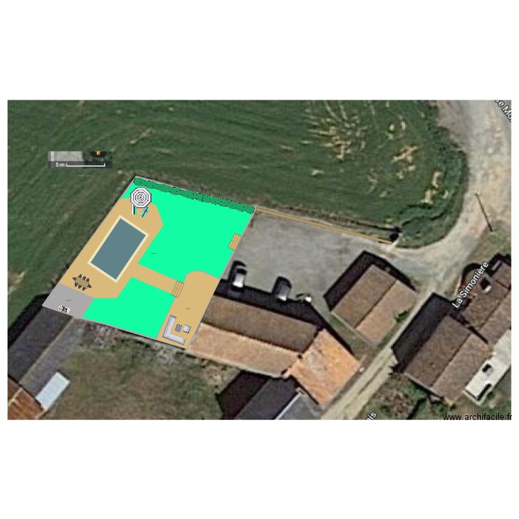 JARDIN CHLOE. Plan de 0 pièce et 0 m2