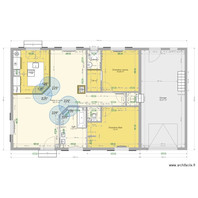 Plan du 12 novembre 2021. Plan de 11 pièces et 113 m2