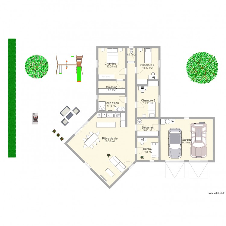 Maison Stéphane. Plan de 0 pièce et 0 m2