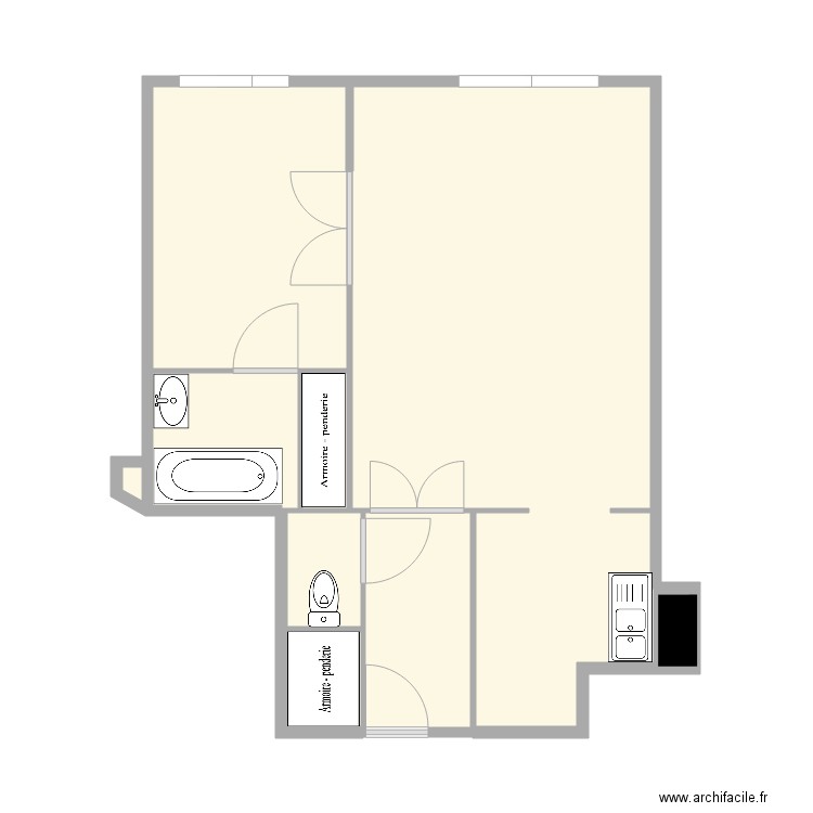 passage Saint Sébastien. Plan de 0 pièce et 0 m2