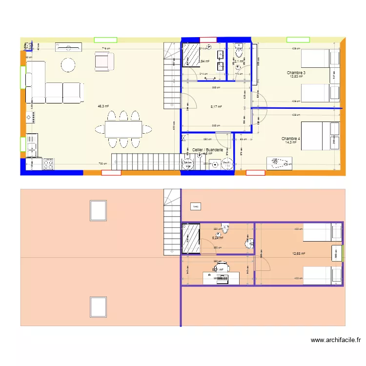 G&icirc;te 2. Plan de 