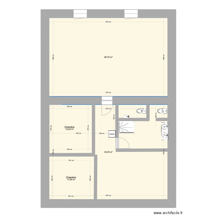 saintba projet 2. Plan de 0 pièce et 0 m2