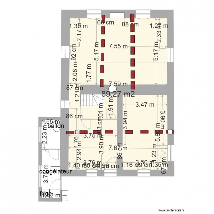 existant rdc cuisine été. Plan de 0 pièce et 0 m2