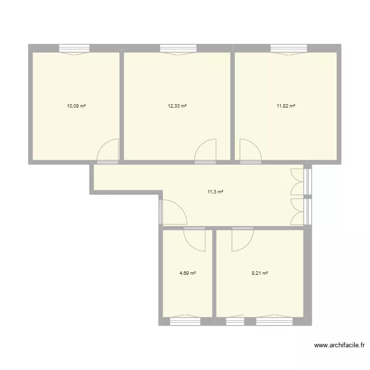 1er etage bulle mesure. Plan de 