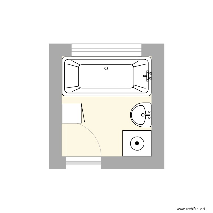 croquis SDB BILLARD Patrick. Plan de 0 pièce et 0 m2