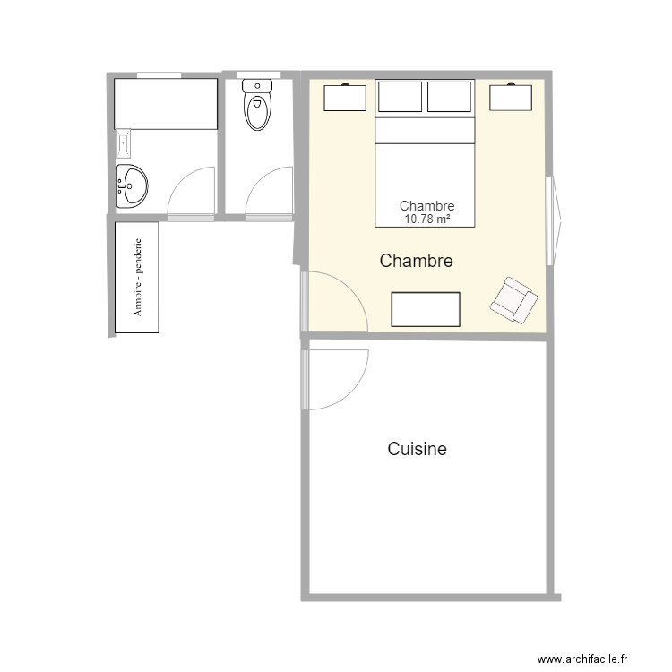 chambre 2. Plan de 0 pièce et 0 m2