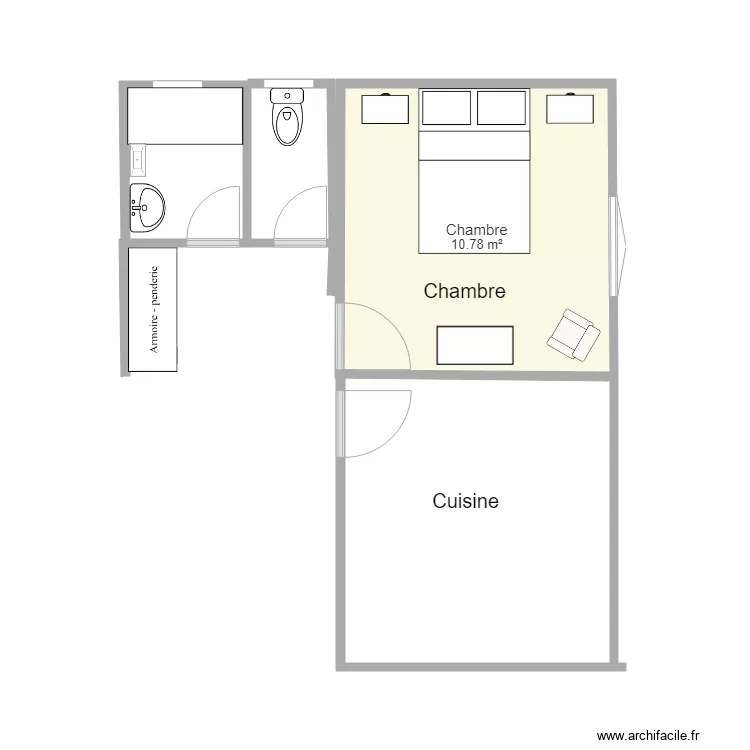 chambre 2. Plan de 