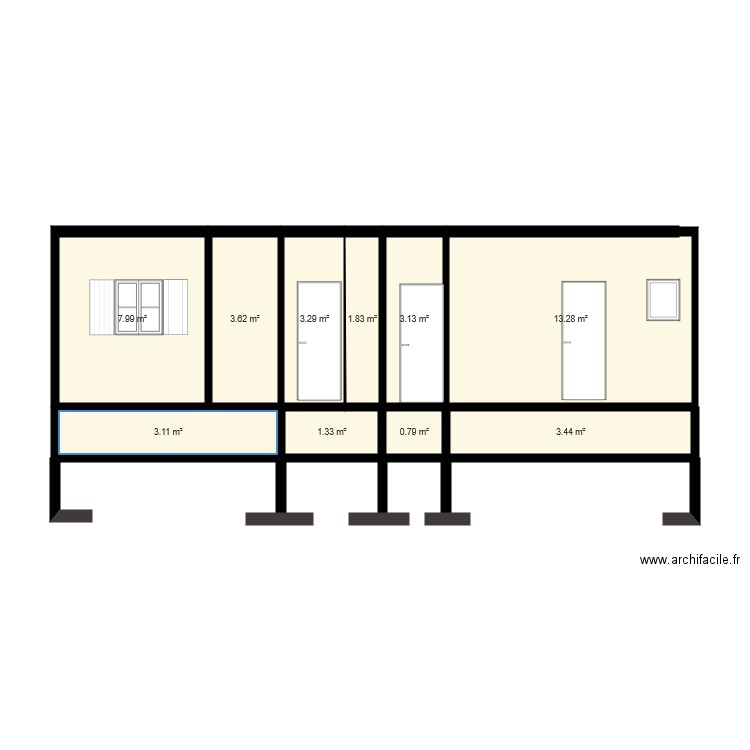 COUPE A A. Plan de 0 pièce et 0 m2