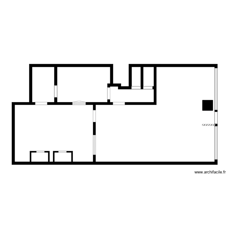 RESTO PARIS 15E DAMIE. Plan de 