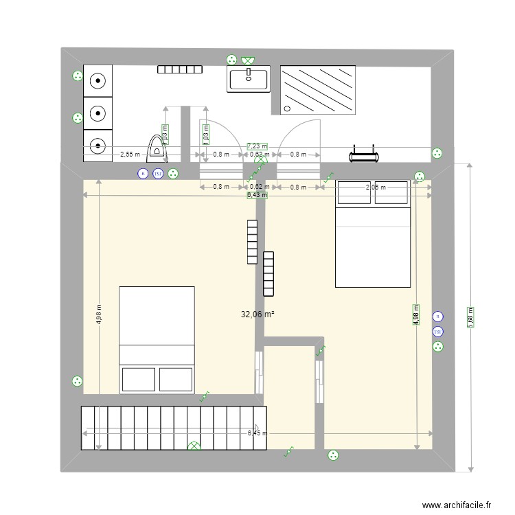 Etage 1 V2022. Plan de 0 pièce et 0 m2