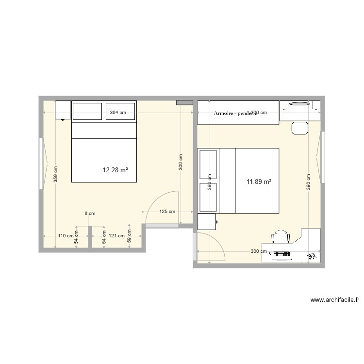 chambres filles. Plan de 0 pièce et 0 m2