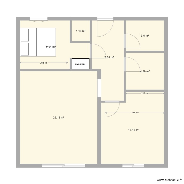 jean lou appartement. Plan de 0 pièce et 0 m2