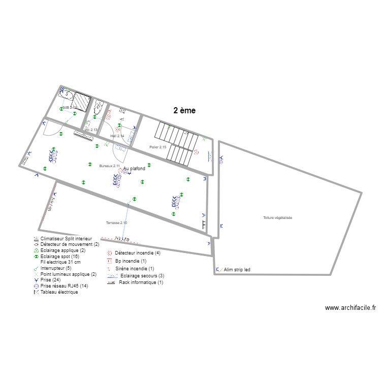 2 eme ecurie Lismonde. Plan de 0 pièce et 0 m2