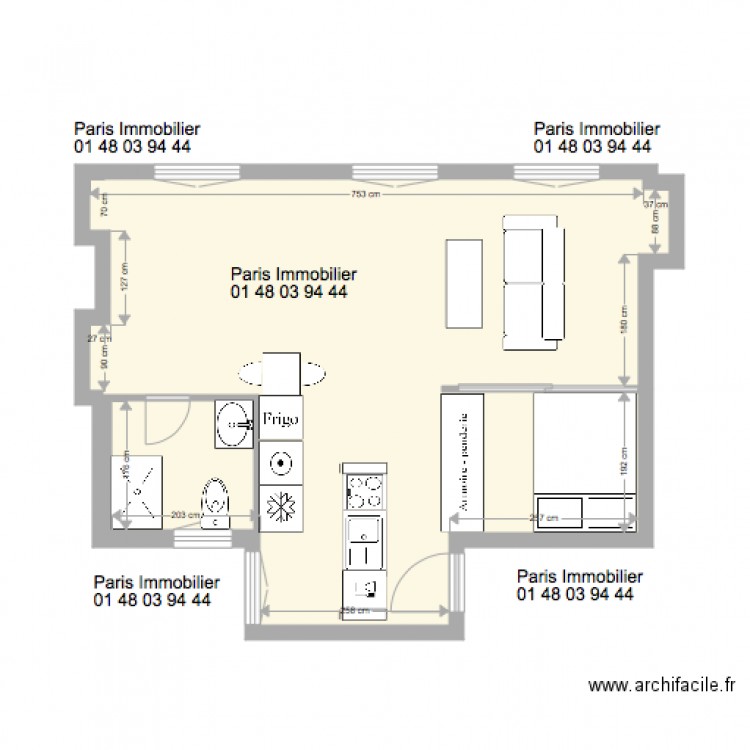 183 ST MAUR. Plan de 0 pièce et 0 m2