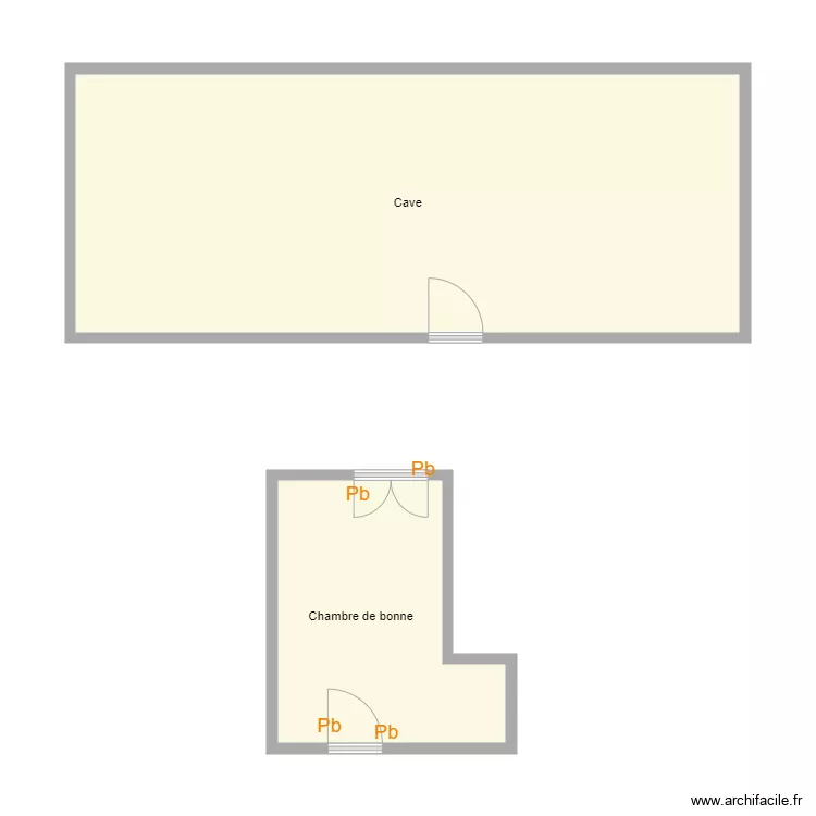 Croquis BAILLY annexes. Plan de 