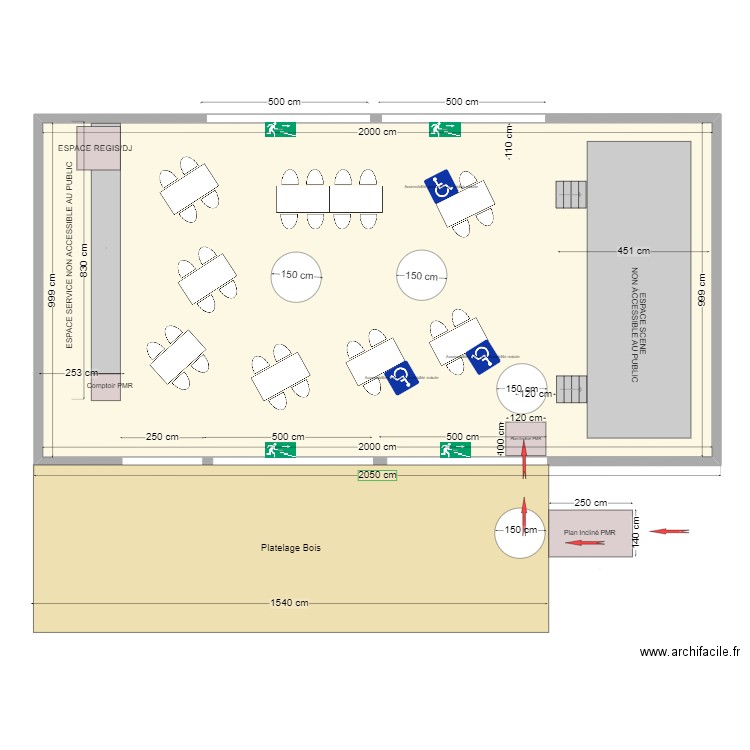 CHAPITEAU MONT PLAGE TYPE P II ACCESS. Plan de 0 pièce et 0 m2