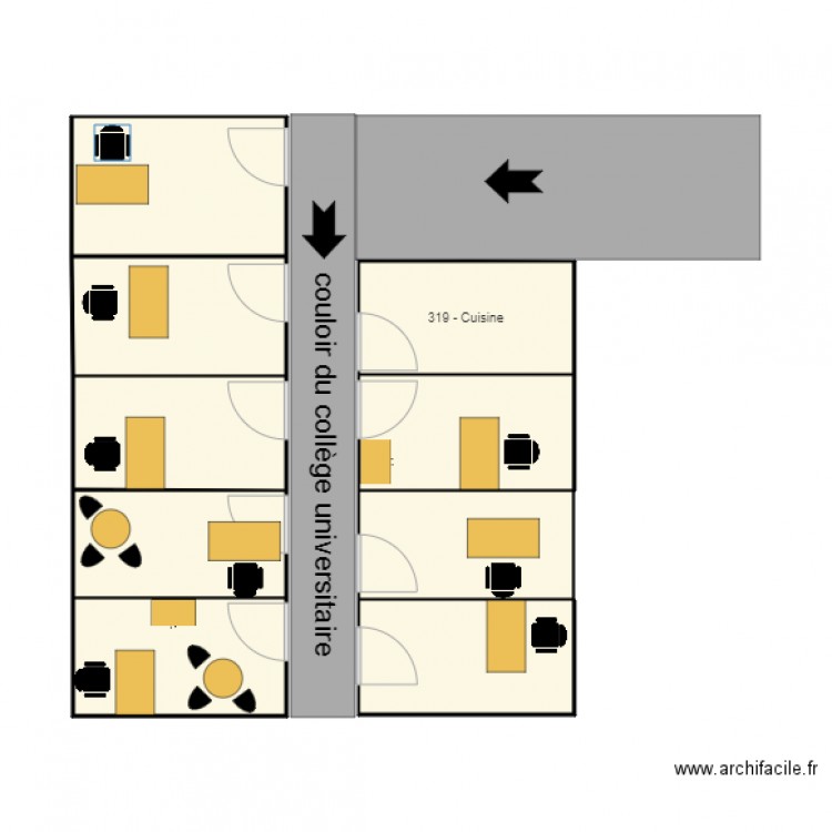 plateau collège universitaire 3ème 27SG. Plan de 0 pièce et 0 m2