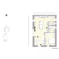 plan appart PG plain pied ferme 7 pignon est 2 suite parentale