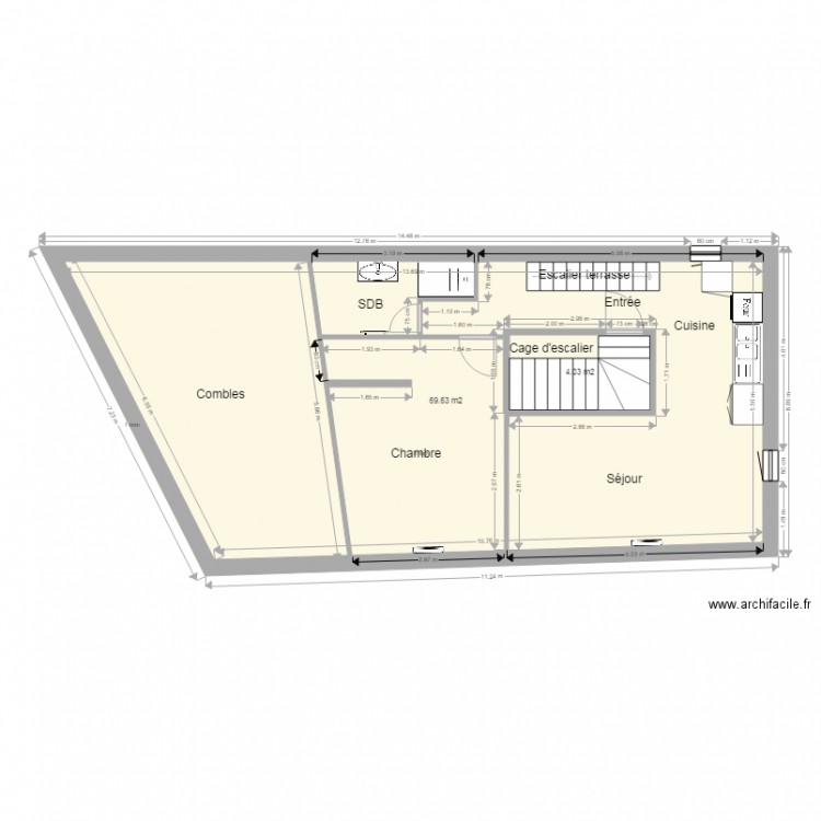 Plan. Plan de 0 pièce et 0 m2