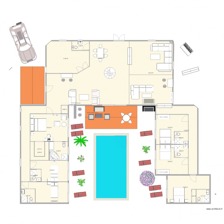 maison 220 M2 SUR 10000M2. Plan de 0 pièce et 0 m2