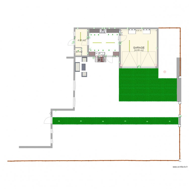 GARAGE   2015. Plan de 0 pièce et 0 m2