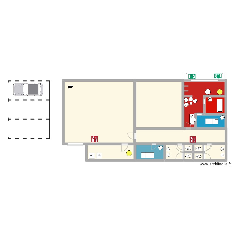 Esprit Cryo. Plan de 12 pièces et 169 m2