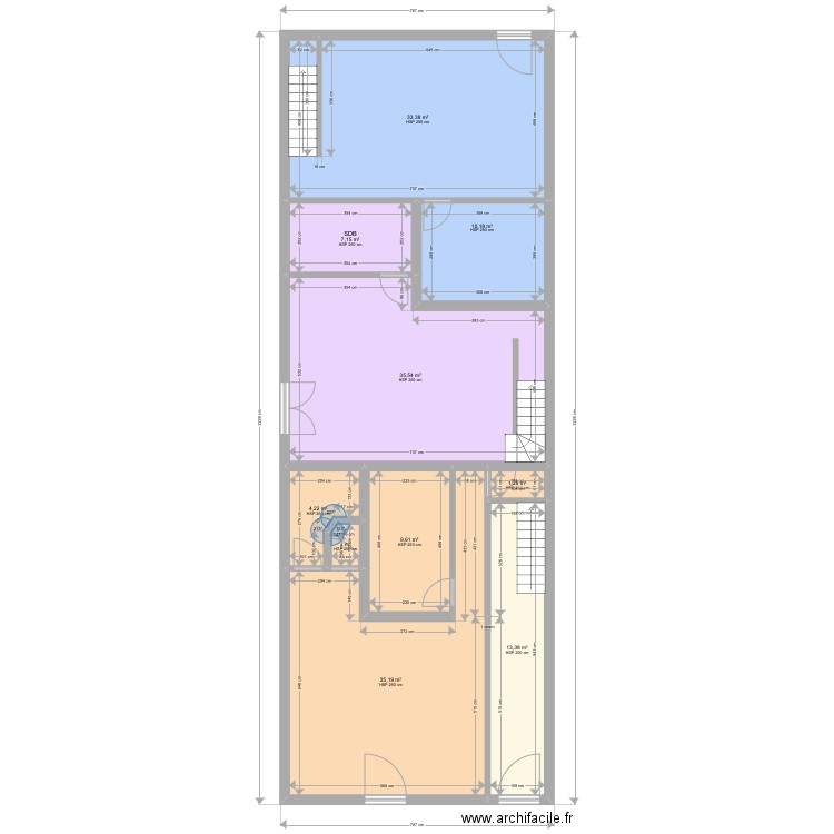 Trooz Rez fin1. Plan de 10 pièces et 151 m2