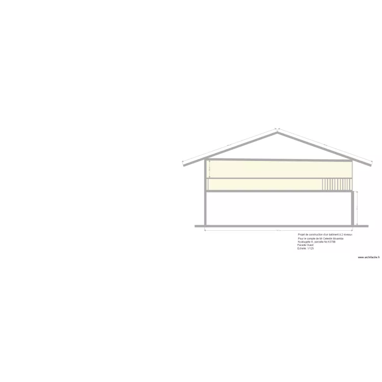 Mwamba facade Est. Plan de 