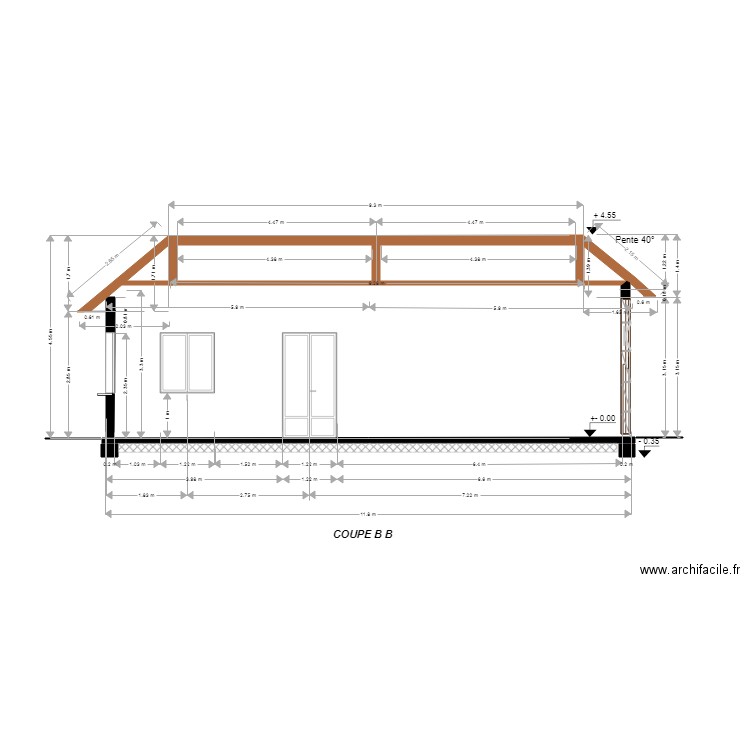 GARAGE COUPE BB 2. Plan de 0 pièce et 0 m2