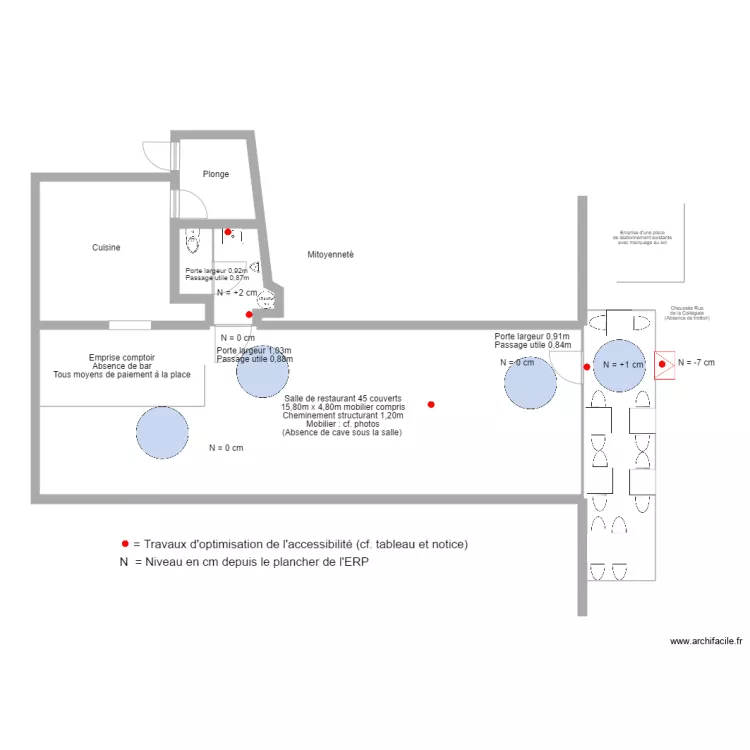 Restaurant Le Bouchon Ponot 49 Le Puy Notre Dame. Plan de 