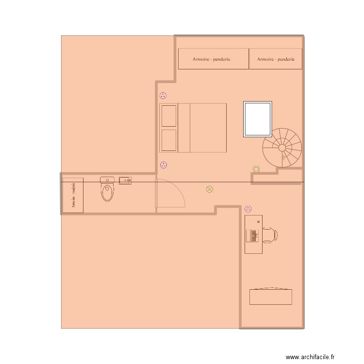 Boulogne_combles. Plan de 0 pièce et 0 m2