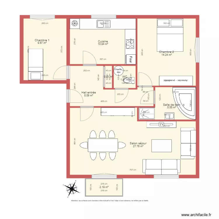 BI 1331 GASSER non c&ocirc;t&eacute;. Plan de 