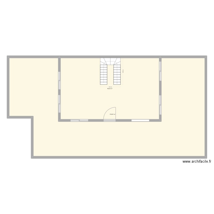 OUALJI. Plan de 2 pièces et 271 m2