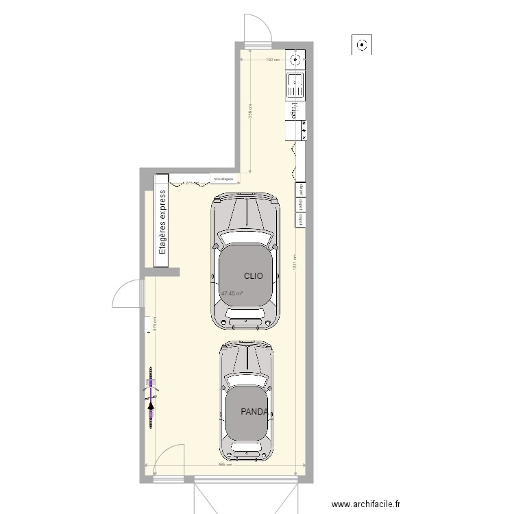 MA MAISON garage. Plan de 0 pièce et 0 m2