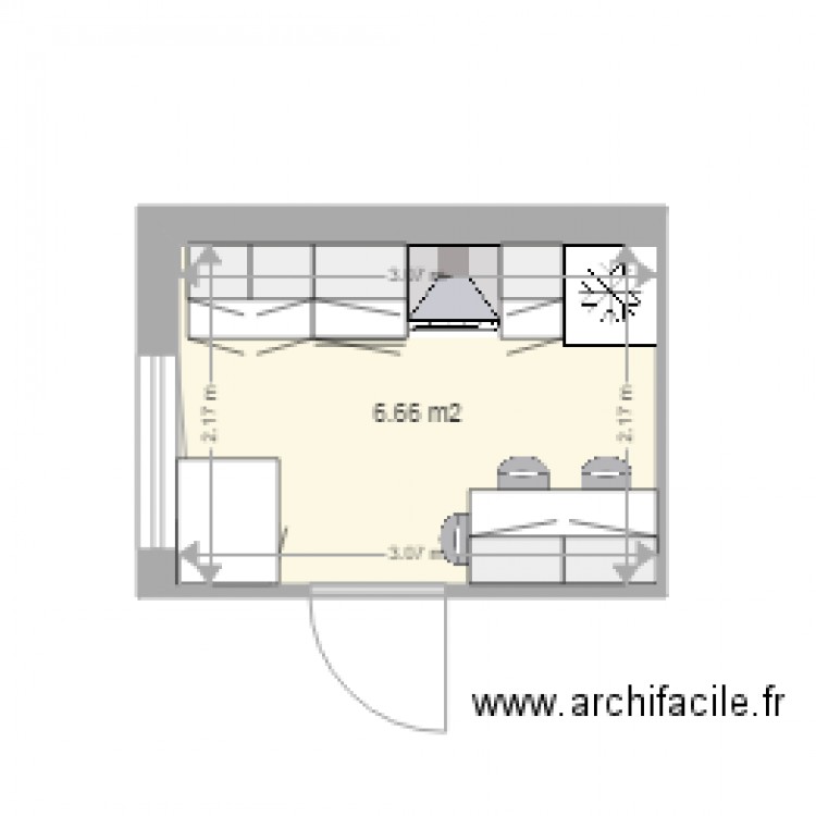 cuisine sandrine option 3. Plan de 0 pièce et 0 m2