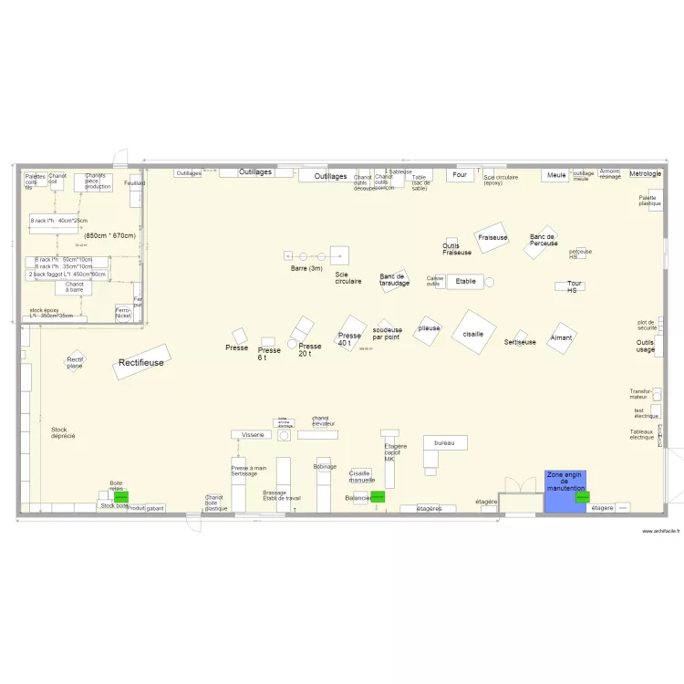 Atelier mécanique 30 01 2018. Plan de Atelier mécanique 30 01 2018. Plan de