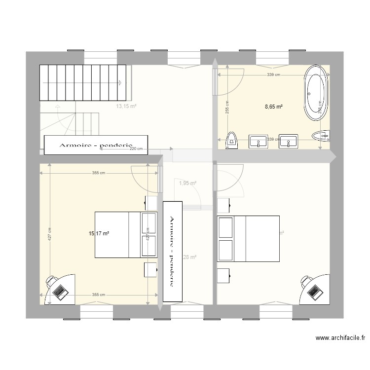 essai chambre enfants MAISON ELYSE 13 avril 2021. Plan de 0 pièce et 0 m2