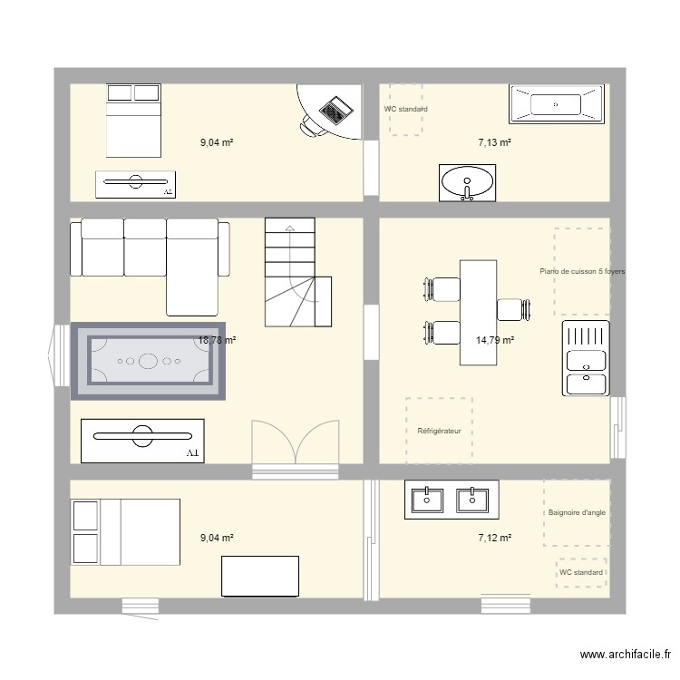 Maison Epreuve E33 Marjo . Plan de 0 pièce et 0 m2
