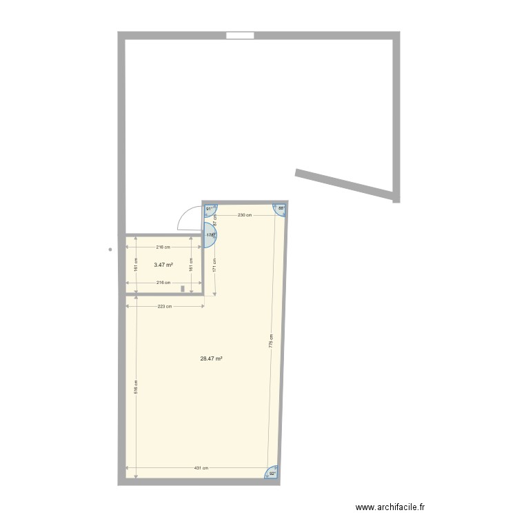 1er etage . Plan de 0 pièce et 0 m2