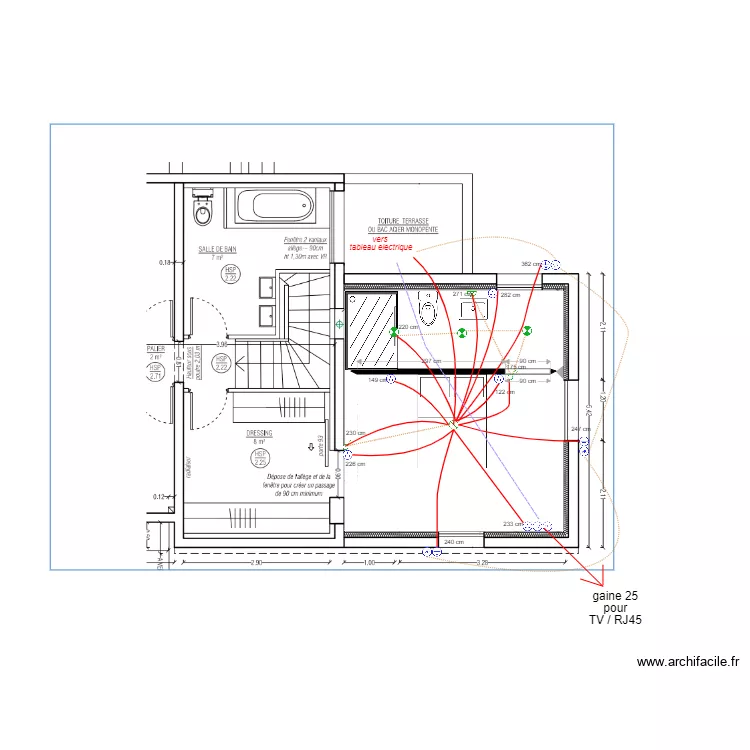 villecrenes Mahonias etage. Plan de villecrenes Mahonias etage. Plan de
