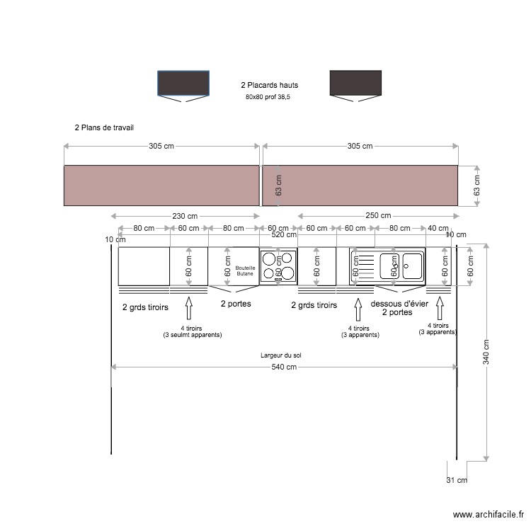 CuisineJardin. Plan de 0 pièce et 0 m2