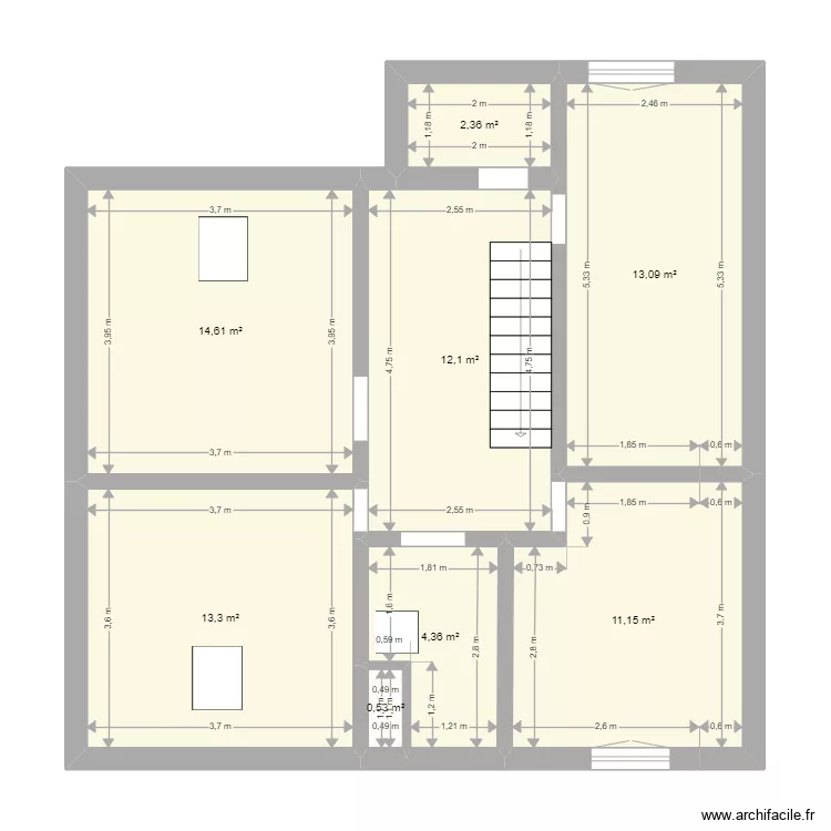 Plousey . Plan de 