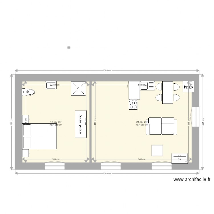 Appartement 2 niveau 2. Plan de 0 pièce et 0 m2