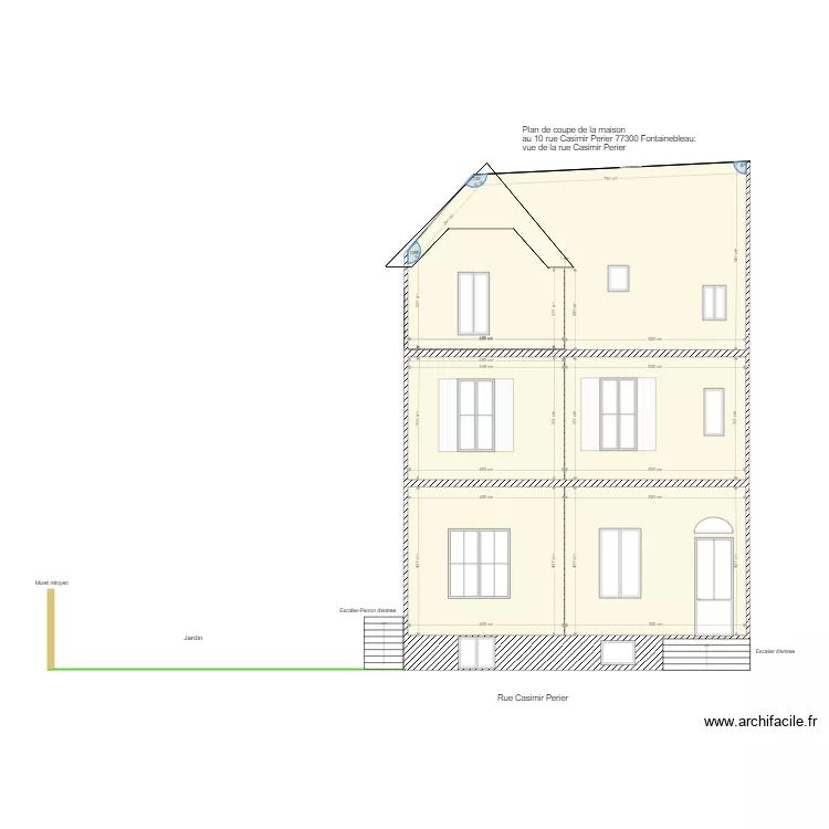 plan de coupe maison 2 etages fenetres. Plan de plan de coupe maison 2 etages fenetres. Plan de