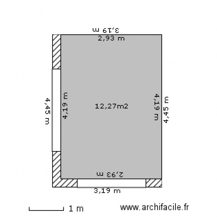 projet veranda en bâti. Plan de 0 pièce et 0 m2